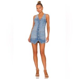 We The Free Out Of Office Vest Dress in Busy Blue - Size XS